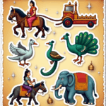 Indian Gods - Religious - Stickers Sheet v15